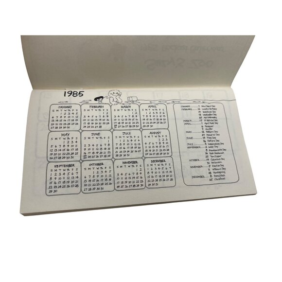 Suzy's Zoo 1985 Pocket Calendar Suzy Spafford USA Whimsical Animals Scrapbooking - Picture 3 of 6